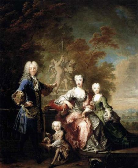 Robert Levrac Tournieres Count Ferdinand Adolf von Plettenberg and his Family oil painting picture